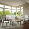 Costway 4 PCS Patio Furniture Set Sofa Coffee Table Steel Frame Garden Deck Gray